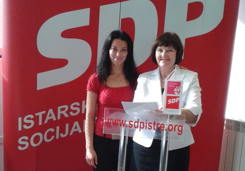 Predsjednica istarskog SDP-a Maja Šarić i Vlasta Šimek, nova predsjednica Foruma žena 