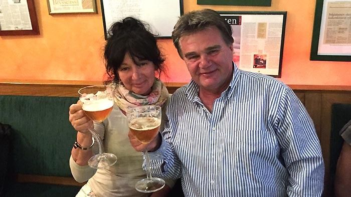 Eleonora Vlačić i Ivan Jakovčić u pivnici Beer Mania