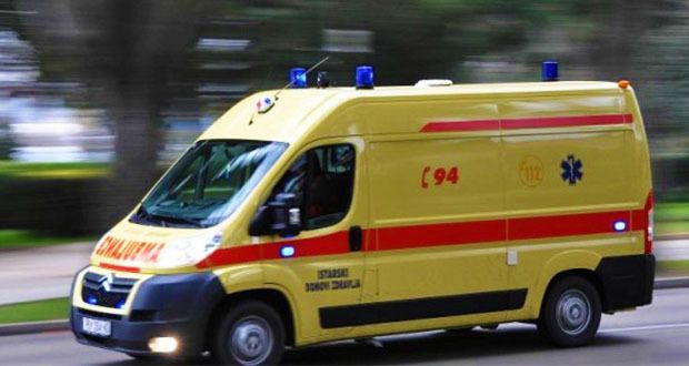 Kolima Hitne medicinske pomoći Labin Tomić je odmah prevezen u Opću bolnicu Pula, ali nažalost ozljede su bile preteške