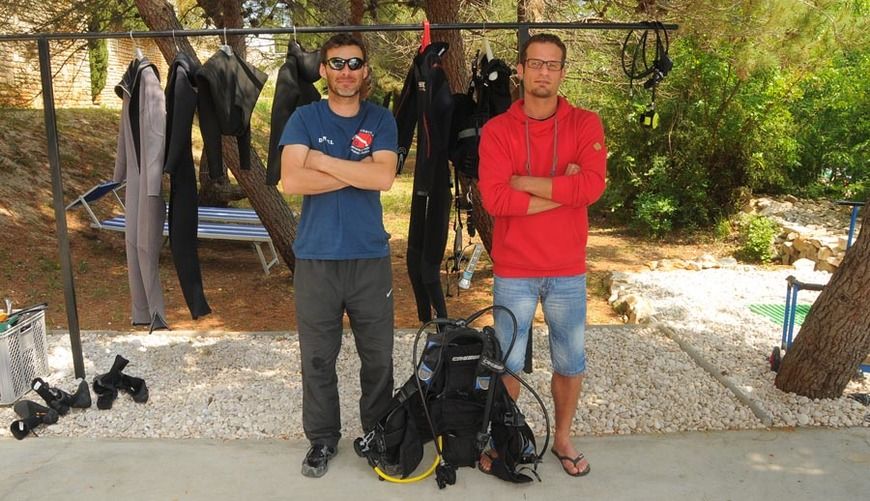 Daniel Mohorović i Mateo Miletić, ronioci "Girandella Diving Centra"