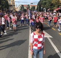 Eleonora Vlačić na dočeku Vatrenih u Zagrebu