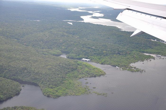 Pogled iz zraka na Amazonu