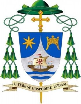 Grb biskupa porečko-pulskog Dražena Kutleše 